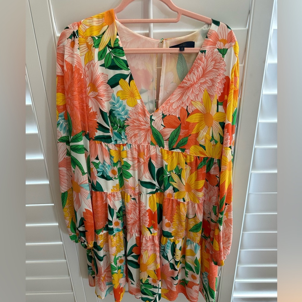 Floral tiered dress